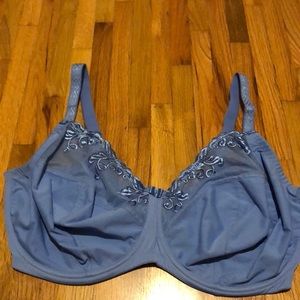 40J Blue Mesh Bra